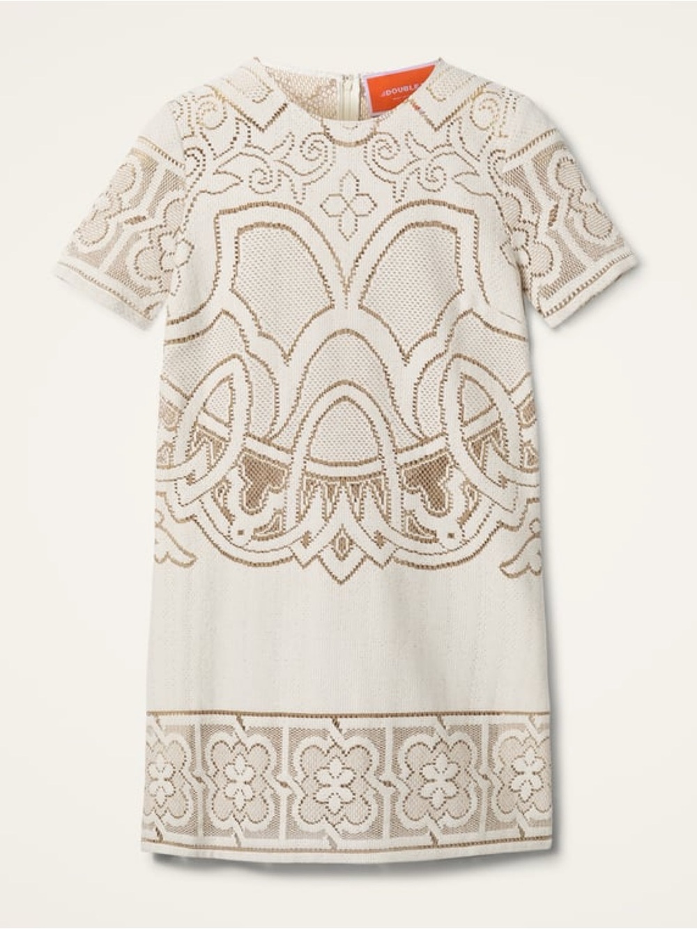 La DoubleJ. Lacey Mini Swing Dress in Solid White Smoke in Embroidered Cotton XS - Picture 12 of 16